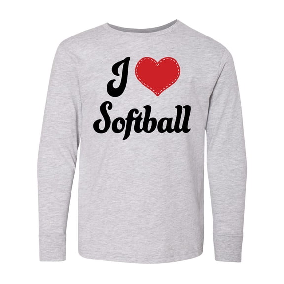 Inktastic Softball Sports Gift for Girls Long Sleeve Youth T-Shirt