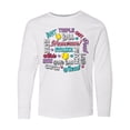 thumbnail image 1 of Inktastic Softball Word Salad with Softball and Hearts Long Sleeve Youth T-Shirt, 1 of 5
