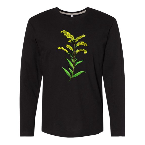 Inktastic Solidago Goldenrod Wildflowers Long Sleeve T-Shirt