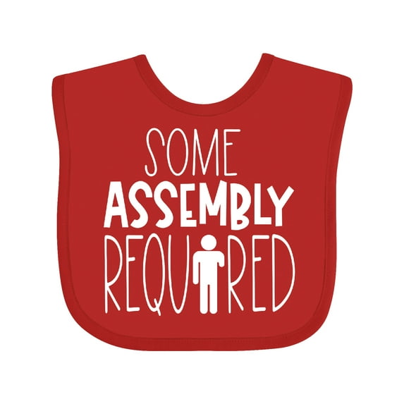 Inktastic Some Assembly Required Left Arm Amputee Boys or Girls Baby Bib