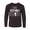 thumbnail image 1 of Inktastic Some Assembly Required Left Arm Amputee Long Sleeve Youth T-Shirt, 1 of 5