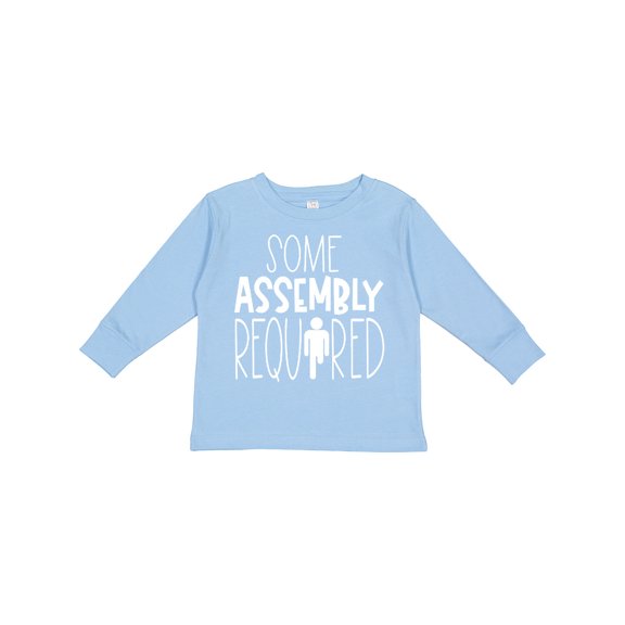 Inktastic Some Assembly Required Left Leg Amputee Boys or Girls Long Sleeve Toddler T-Shirt