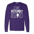 thumbnail image 1 of Inktastic Some Assembly Required Left Leg Amputee Long Sleeve T-Shirt, 1 of 5