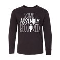 thumbnail image 1 of Inktastic Some Assembly Required Left Leg Amputee Long Sleeve Youth T-Shirt, 1 of 5