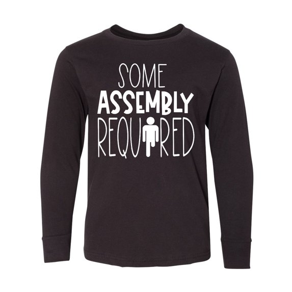 Inktastic Some Assembly Required Left Leg Amputee Long Sleeve Youth T-Shirt