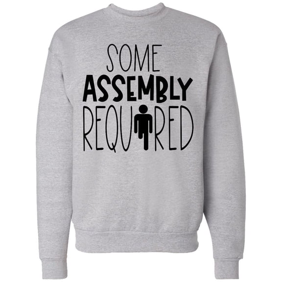 Inktastic Some Assembly Required Right Leg Amputee Adult Sweatshirt