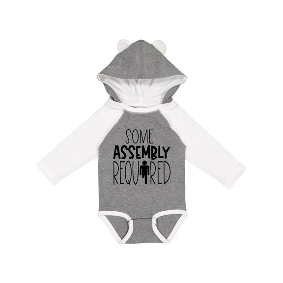 Inktastic Some Assembly Required Right Leg Amputee Boys or Girls Long Sleeve Baby Bodysuit