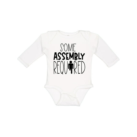 Inktastic Some Assembly Required Right Leg Amputee Boys or Girls Long Sleeve Baby Bodysuit