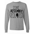 thumbnail image 1 of Inktastic Some Assembly Required Right Leg Amputee Long Sleeve T-Shirt, 1 of 5