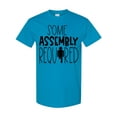 thumbnail image 1 of Inktastic Some Assembly Required Right Leg Amputee T-Shirt, 1 of 5