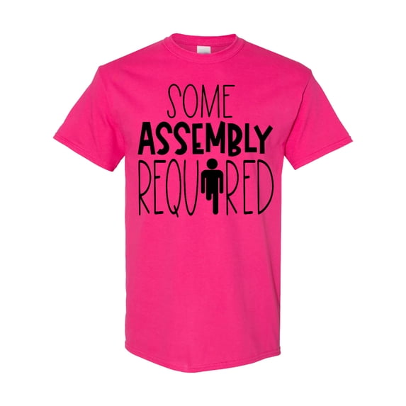 Inktastic Some Assembly Required Right Leg Amputee T-Shirt