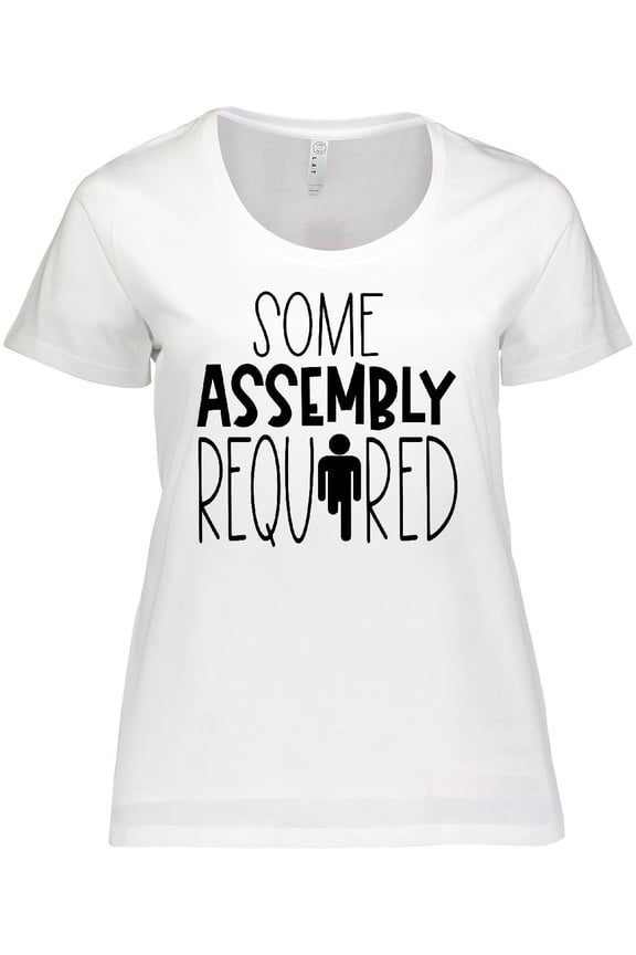 Some Assembly Required Right Leg Amputee Women's Plus Size T-Shirt