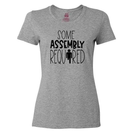 Inktastic Some Assembly Required Right Leg Amputee Women's T-Shirt