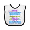 thumbnail image 1 of Inktastic Some Bunny is Going to Be a Big Brother with Bunny Ears and Eggs Boys Baby Bib, 1 of 4