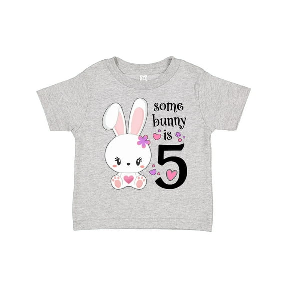 Inktastic Somebunny is Five 5th Birthday Bunny Boys or Girls Toddler T-Shirt