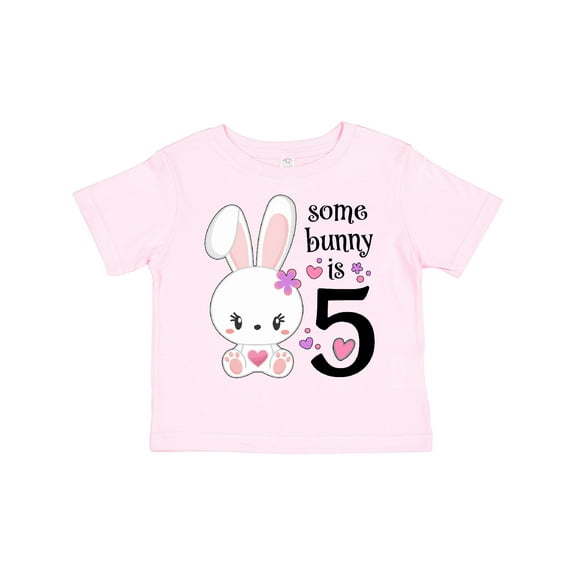 Inktastic Somebunny is Five 5th Birthday Bunny Boys or Girls Toddler T-Shirt