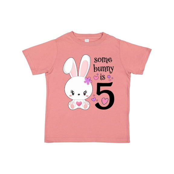 Inktastic Somebunny is Five 5th Birthday Bunny Boys or Girls Toddler T-Shirt