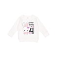 thumbnail image 1 of Inktastic Somebunny is Four 4th Birthday Bunny Toddler Sweatshirt, 1 of 4