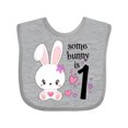 thumbnail image 1 of Inktastic Somebunny is One First Birthday Bunny Boys or Girls Baby Bib, 1 of 4