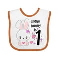 thumbnail image 1 of Inktastic Somebunny is One First Birthday Bunny Boys or Girls Baby Bib, 1 of 4