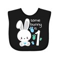 thumbnail image 1 of Inktastic Somebunny is One First Birthday Bunny Boys or Girls Baby Bib, 1 of 4