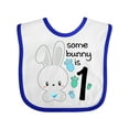 thumbnail image 1 of Inktastic Somebunny is One First Birthday Bunny Boys or Girls Baby Bib, 1 of 4