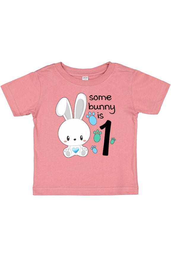 Somebunny is One First Birthday Bunny Boys or Girls Baby T-Shirt