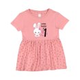 thumbnail image 1 of Inktastic Somebunny is One First Birthday Bunny Girls Baby Dress, 1 of 5