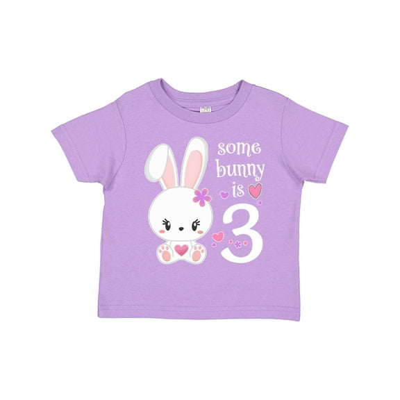 Inktastic Somebunny is Three-third Birthday Bunny Boys or Girls Toddler T-Shirt