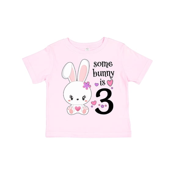 Inktastic Somebunny is Three-third Birthday Bunny Boys or Girls Toddler T-Shirt