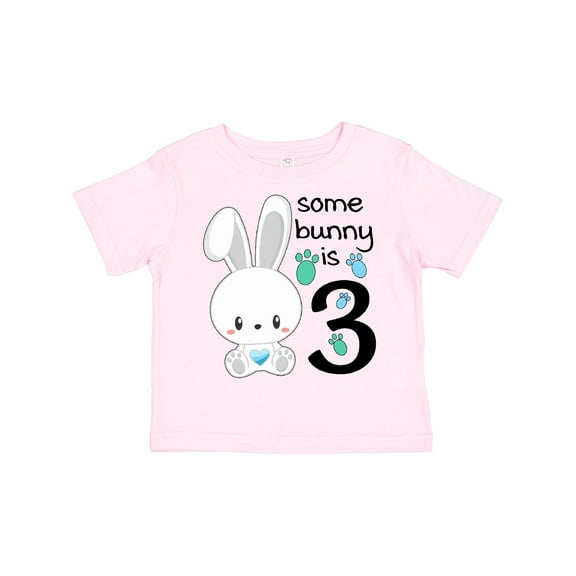 Inktastic Somebunny is Three-third Birthday Bunny Boys or Girls Toddler T-Shirt