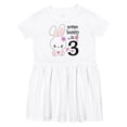 thumbnail image 1 of Inktastic Somebunny is Three-third Birthday Bunny Girls Toddler Dress, 1 of 5