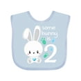 thumbnail image 1 of Inktastic Somebunny is Two-Second birthday bunny Boys or Girls Baby Bib, 1 of 4