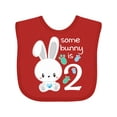 thumbnail image 1 of Inktastic Somebunny is Two-Second birthday bunny Boys or Girls Baby Bib, 1 of 4
