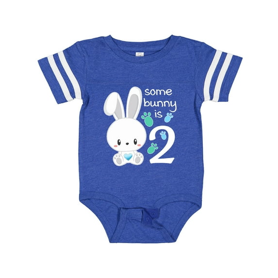 Inktastic Somebunny is Two-Second birthday bunny Boys or Girls Baby Bodysuit