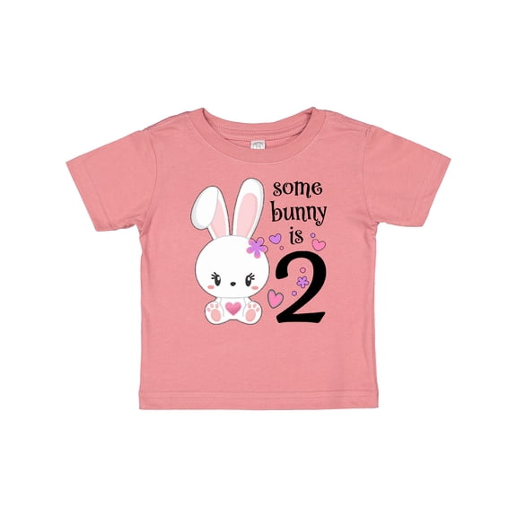 Inktastic Somebunny is Two-second Birthday Bunny Boys or Girls Baby T-Shirt