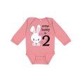 thumbnail image 1 of Inktastic Somebunny is Two-second Birthday Bunny Boys or Girls Long Sleeve Baby Bodysuit, 1 of 5