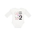 thumbnail image 1 of Inktastic Somebunny is Two-second Birthday Bunny Boys or Girls Long Sleeve Baby Bodysuit, 1 of 5