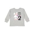 thumbnail image 1 of Inktastic Somebunny is Two-second Birthday Bunny Boys or Girls Long Sleeve Toddler T-Shirt, 1 of 5