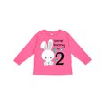 thumbnail image 1 of Inktastic Somebunny is Two-second Birthday Bunny Boys or Girls Long Sleeve Toddler T-Shirt, 1 of 5
