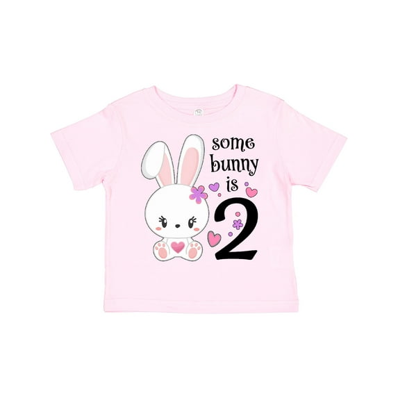 Inktastic Somebunny is Two-second Birthday Bunny Boys or Girls Toddler T-Shirt