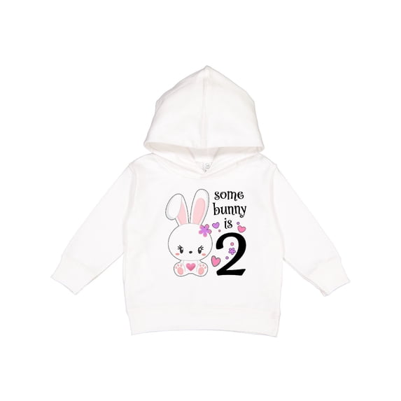 Inktastic Somebunny is Two-second Birthday Bunny Toddler Hoodie