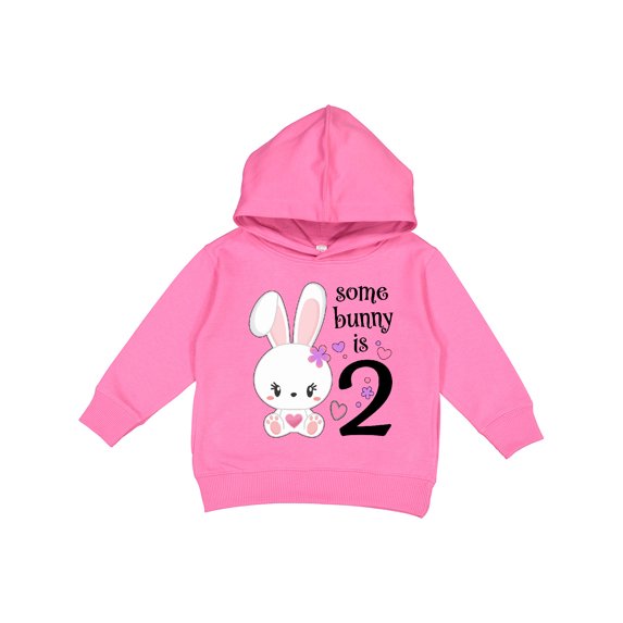 Inktastic Somebunny is Two-second Birthday Bunny Toddler Hoodie