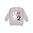 thumbnail image 1 of Inktastic Somebunny is Two-second Birthday Bunny Toddler Sweatshirt, 1 of 4