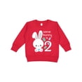 thumbnail image 1 of Inktastic Somebunny is Two-second Birthday Bunny Toddler Sweatshirt, 1 of 4