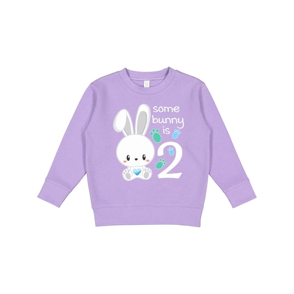 Inktastic Somebunny is Two-second Birthday Bunny Toddler Sweatshirt