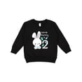 thumbnail image 1 of Inktastic Somebunny is Two-second Birthday Bunny Toddler Sweatshirt, 1 of 4