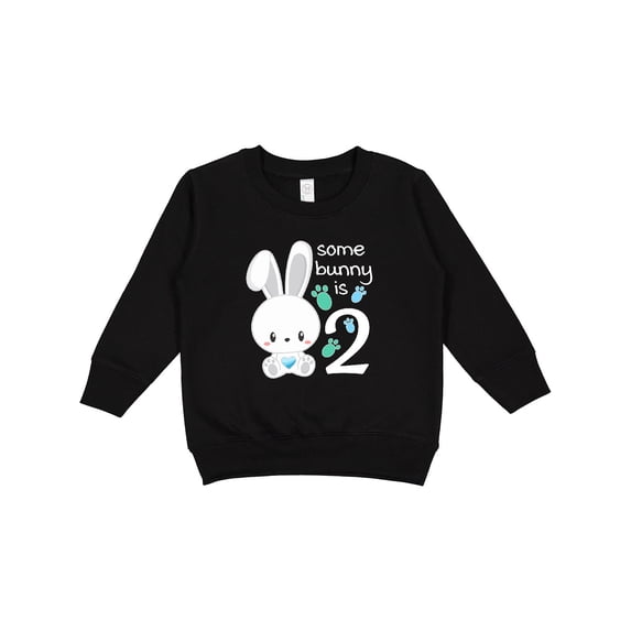 Inktastic Somebunny is Two-second Birthday Bunny Toddler Sweatshirt