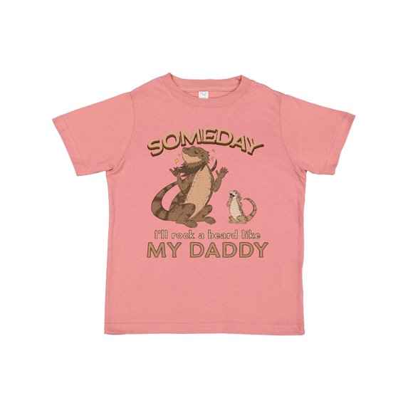 Inktastic Someday I'll Rock A Beard Like My Daddy-Bearded Dragons Boys or Girls Toddler T-Shirt
