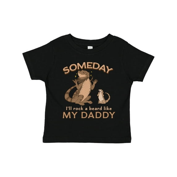 Inktastic Someday I'll Rock A Beard Like My Daddy-Bearded Dragons Boys or Girls Toddler T-Shirt
